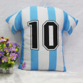 Football polo shirt shaped pillow